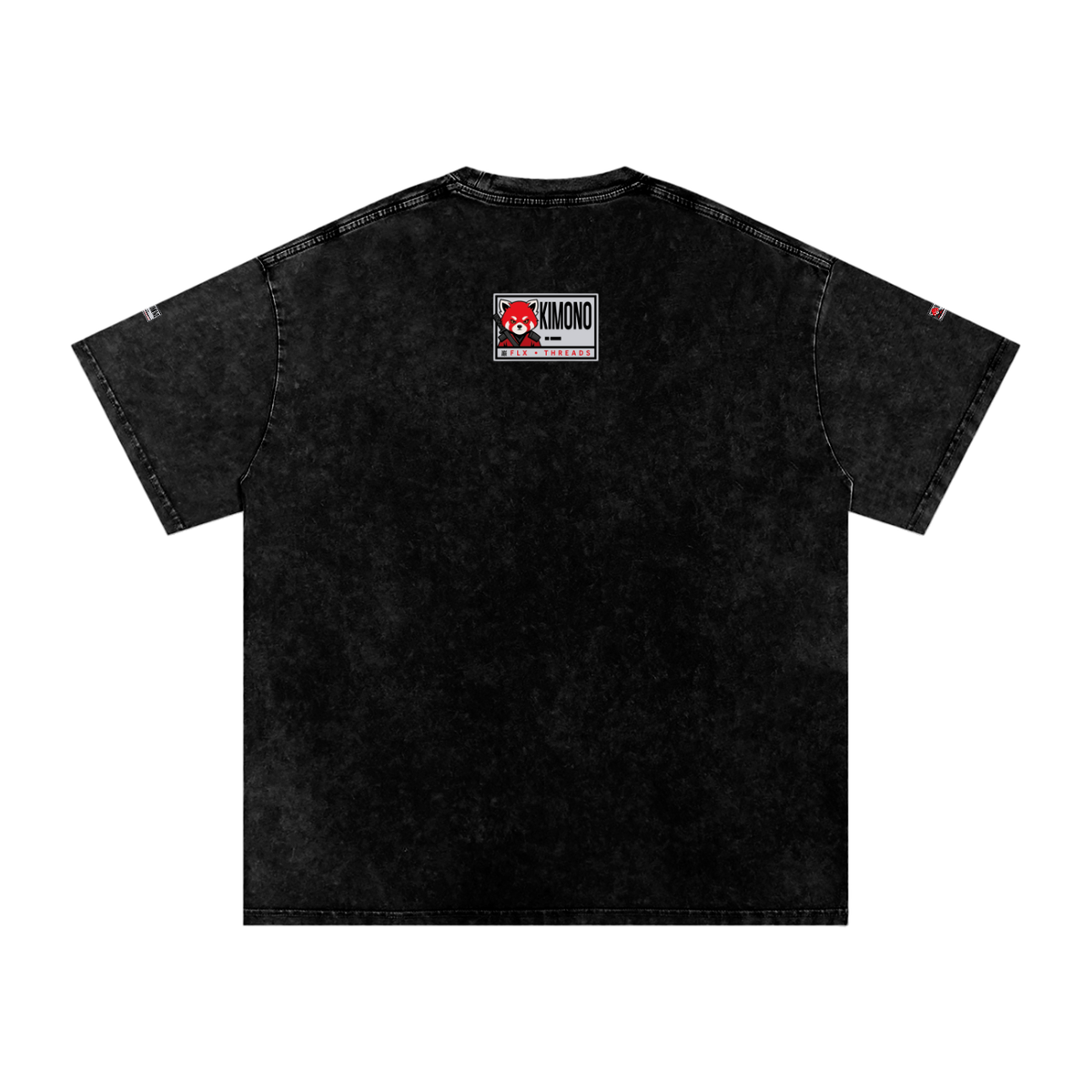 ‘Tamed Beast’ Snow Washed Oversized Cotton T-Shirt