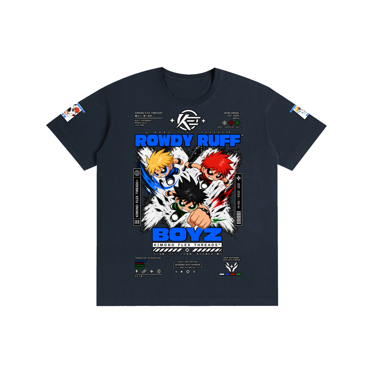 ‘KFT ROWDY RUFF BOYZ’ Pure Cotton T-Shirt
