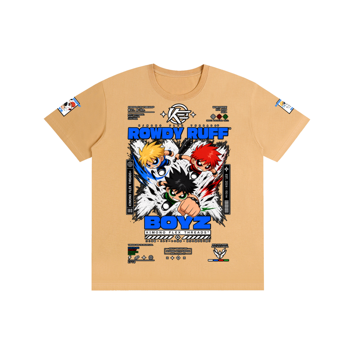 ‘KFT ROWDY RUFF BOYZ’ Pure Cotton T-Shirt