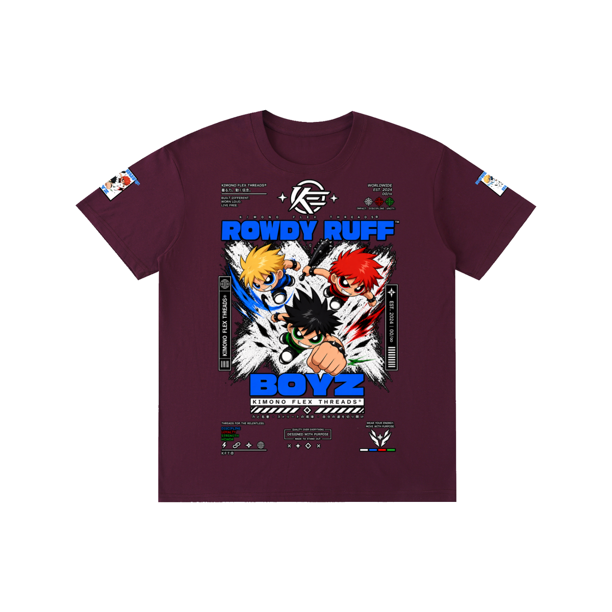 ‘KFT ROWDY RUFF BOYZ’ Pure Cotton T-Shirt