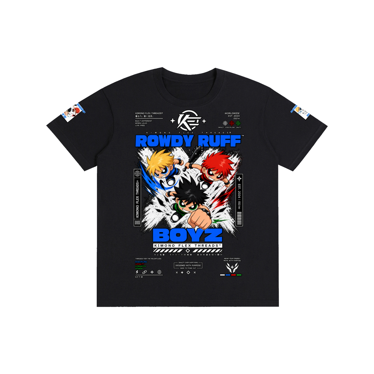 ‘KFT ROWDY RUFF BOYZ’ Pure Cotton T-Shirt