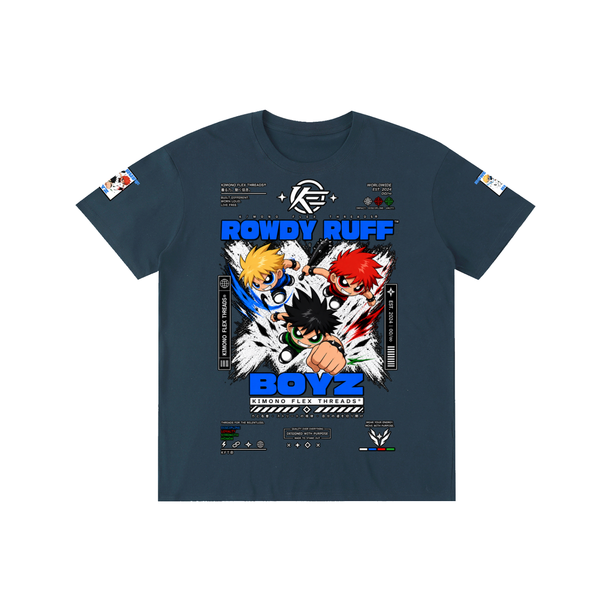 ‘KFT ROWDY RUFF BOYZ’ Pure Cotton T-Shirt