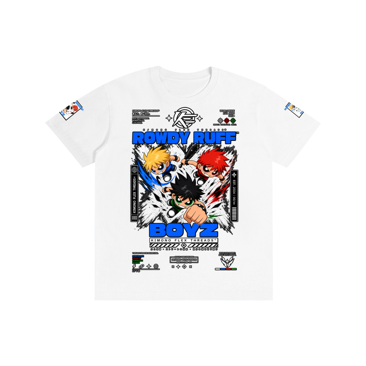 ‘KFT ROWDY RUFF BOYZ’ Pure Cotton T-Shirt