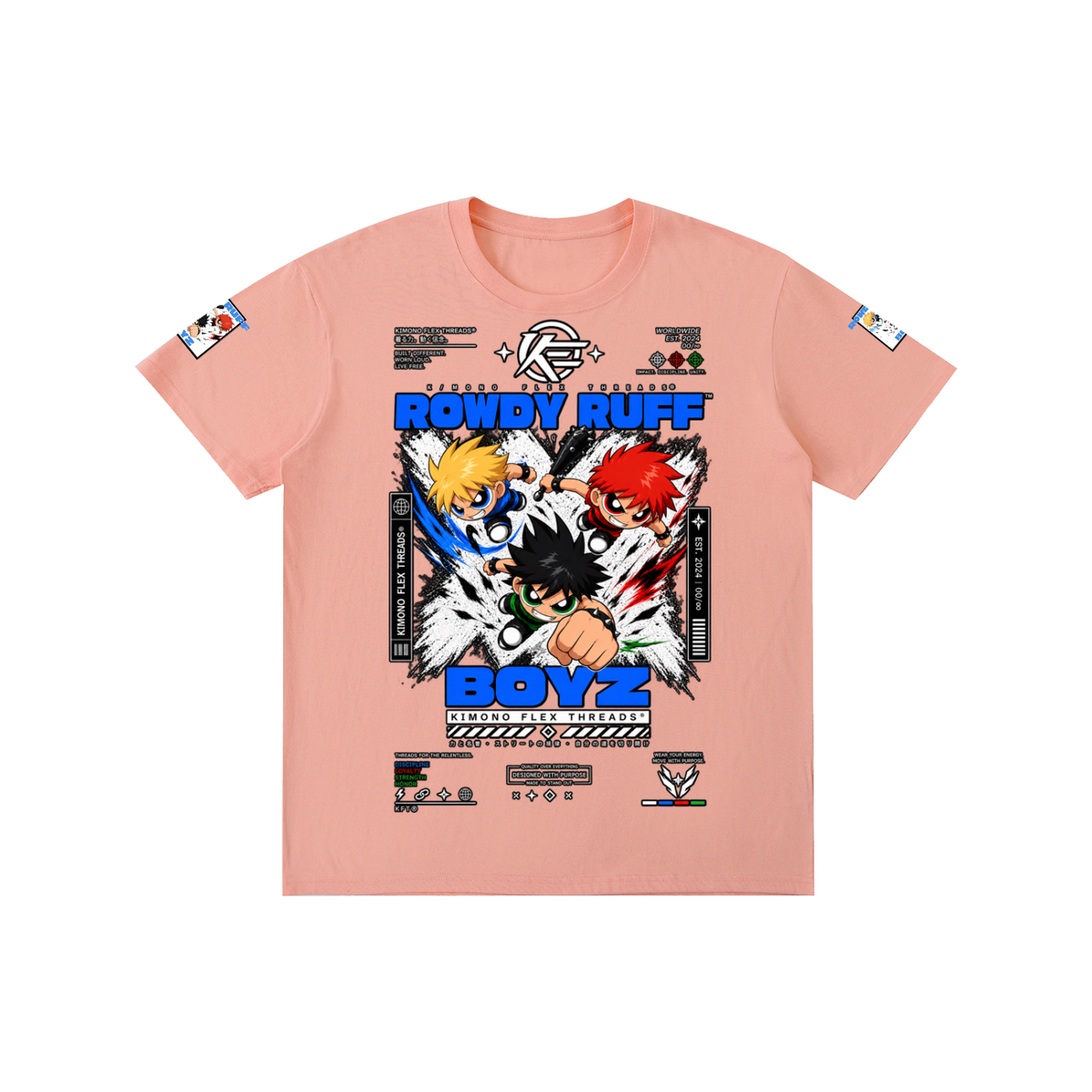 ‘KFT ROWDY RUFF BOYZ’ Pure Cotton T-Shirt